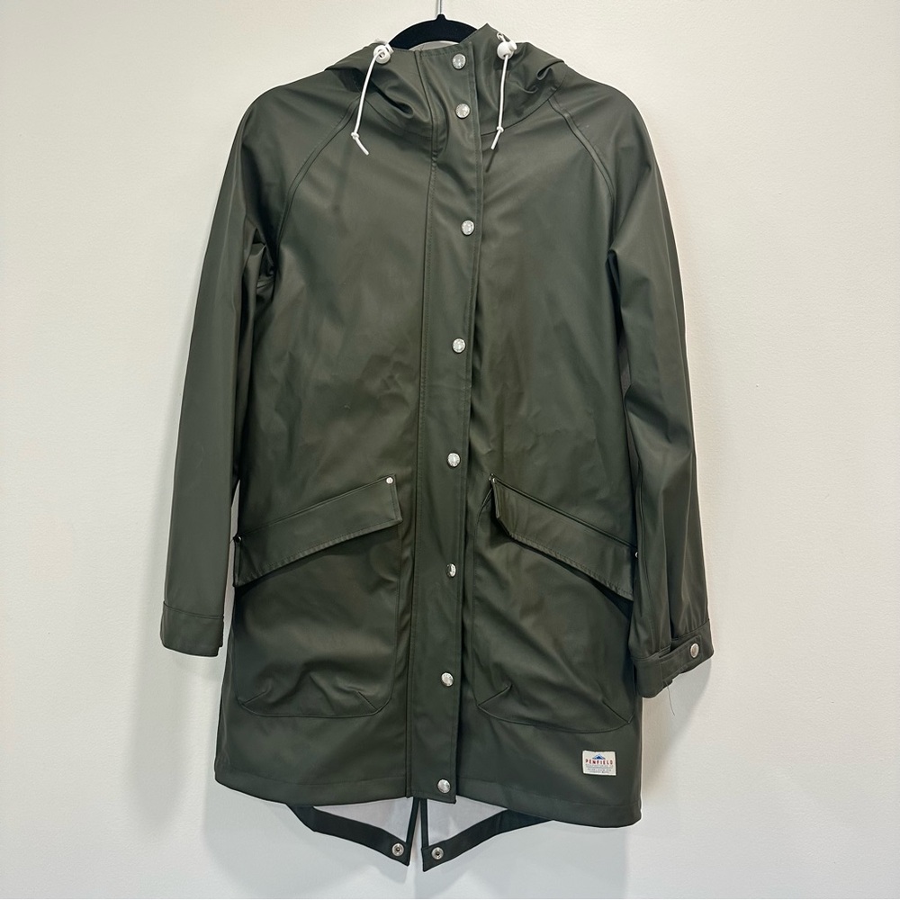 Penfield Green Rain Coat